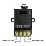 Công tắc điều khiển từ xa RF 220v 30A Tự Học Lệnh