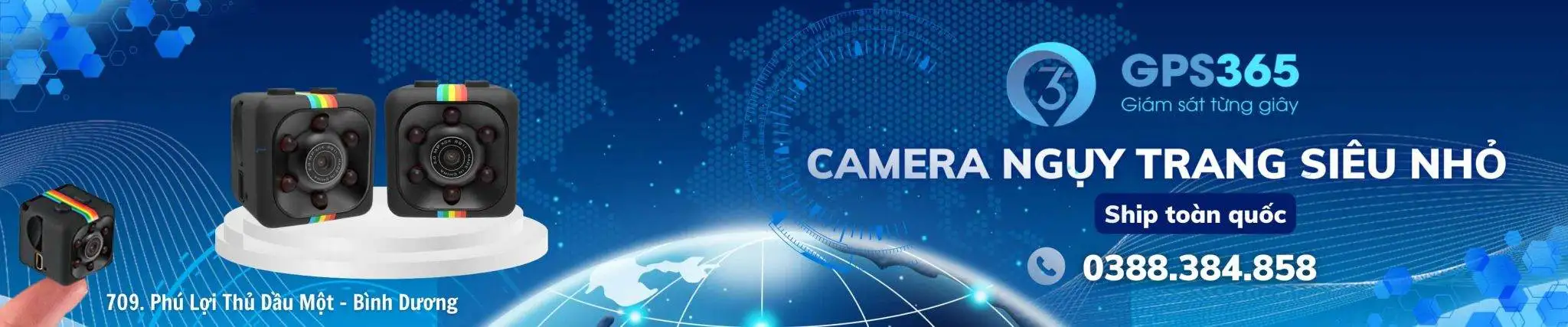 công ty Định vị GPS365 chuyên bán lắp đặt camera siêu nhỏ. camera ngụy trang tại Số 709, Đường ĐT 743, Phường Phú Lợi, TP. Thủ Dầu Một, Bình Dương