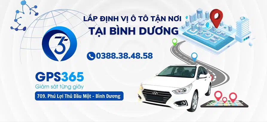 công ty Định Vị GPS365 chuyên lắp định vị ô tô ở Bình Dương