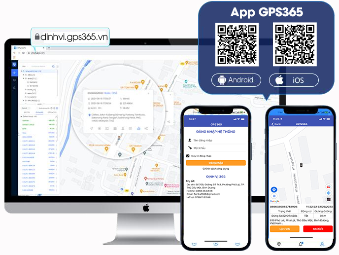 phần mềm định vị gps365 cho máy tính