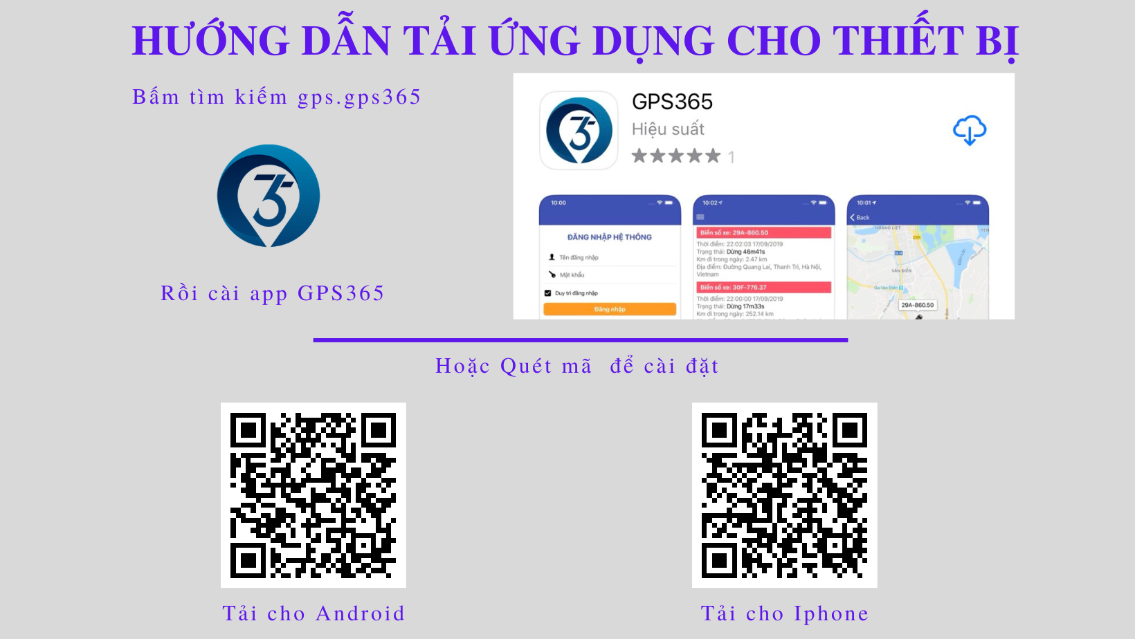 cài phần mềm định vị gps365 cho điện thoại